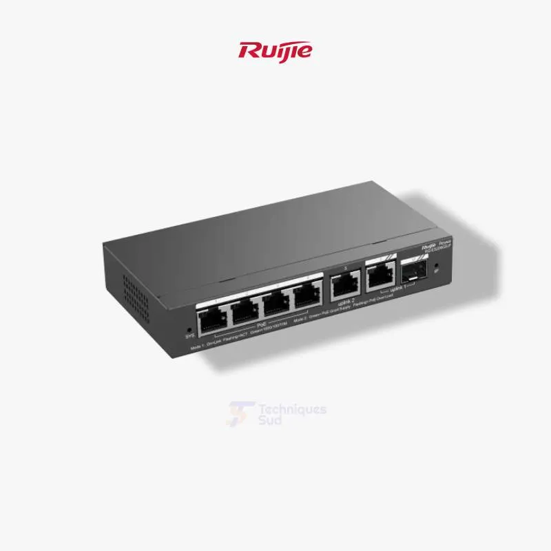 Switch Ruijie 6 Ports PoE GigaBit +1 SFP