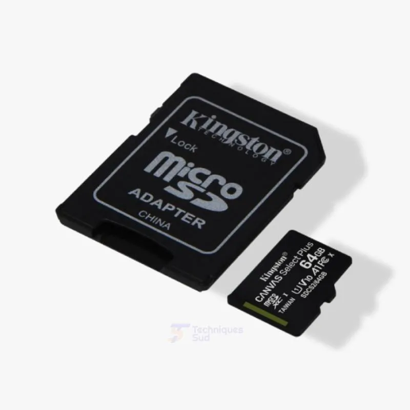 Carte mémoire Kingston 64GB Micro SD
