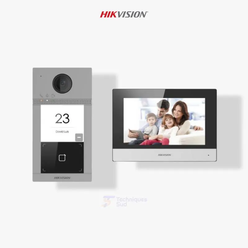 Hikvision DS-KIS604-S(C) – Kit Interphone Vidéo IP pour Villa