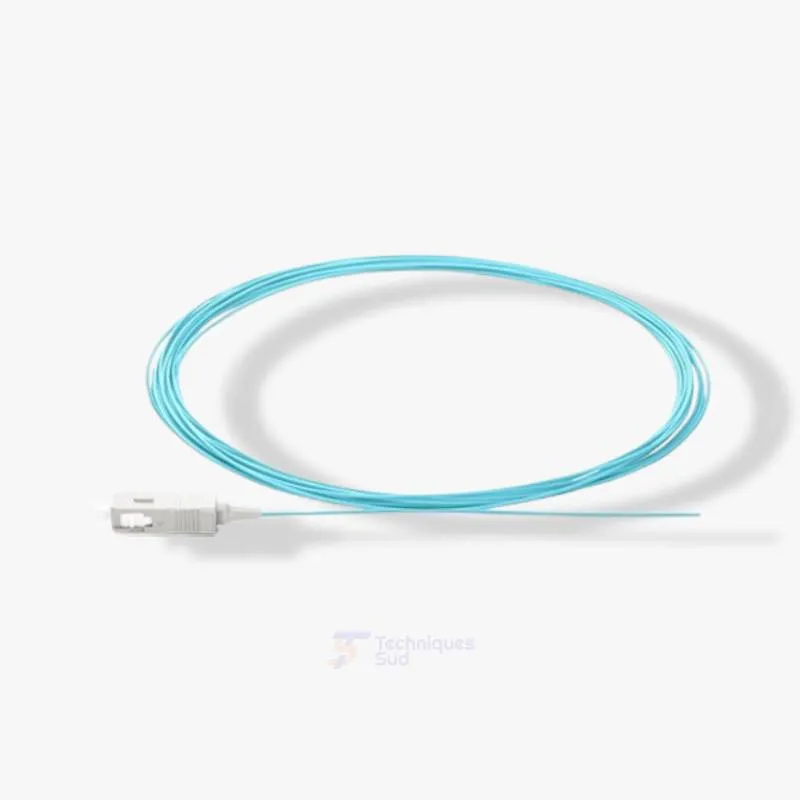 Pigtail Fibre Optique Multimode OM3 SC/APC 50/125 – 1m