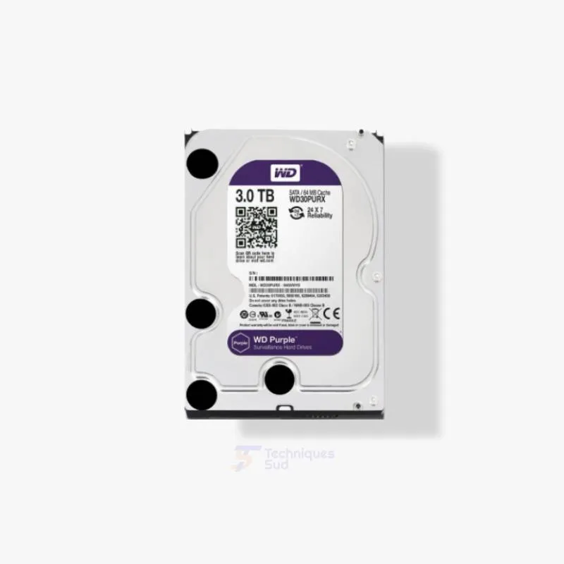 Disque Dur 3 To HDD CCTV Recyclé