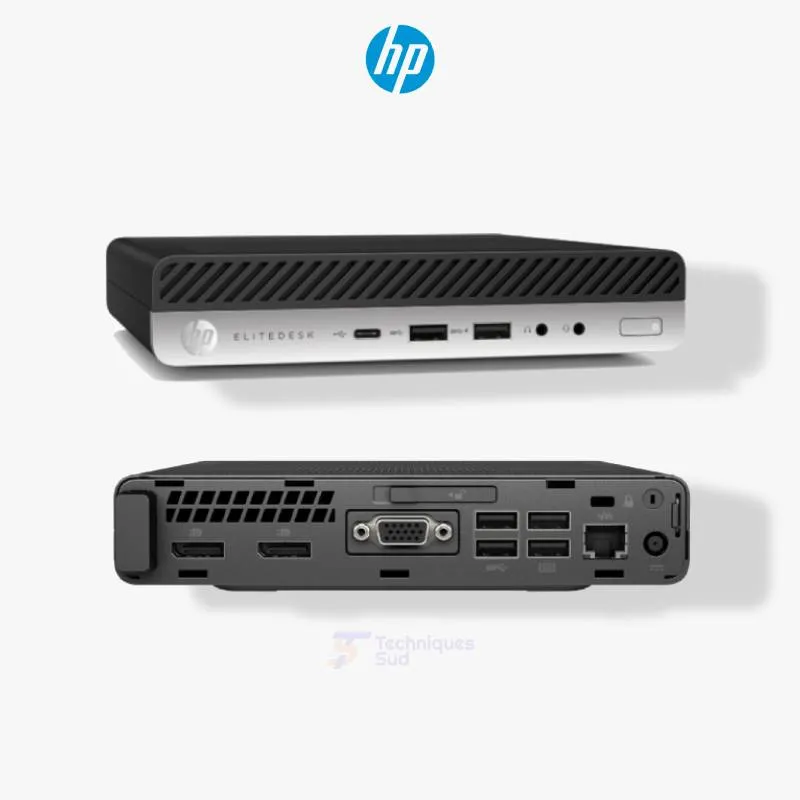 HP EliteDesk 800 G3 USFF – Core i7, 8 Go RAM, 256 Go SSD – PC Occasion