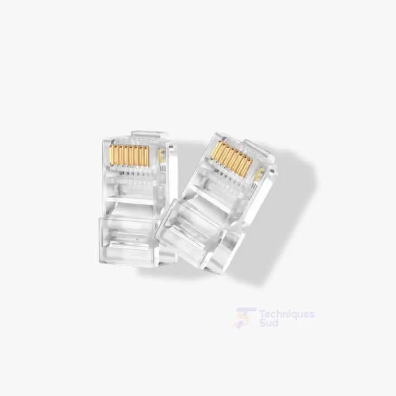 Fiche RJ45 Cat6 Open – Pack de 100 Pièces