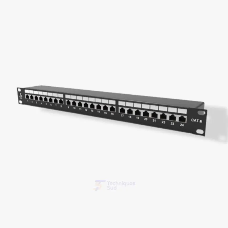 Panneau de Brassage 24 Ports CAT6 – Rack 19"