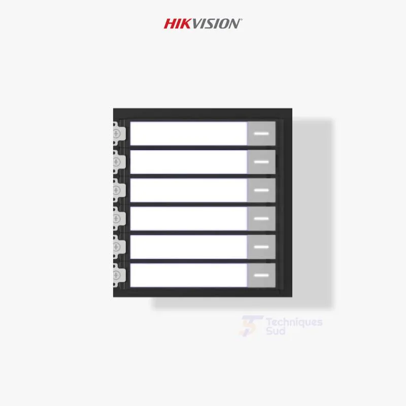 Hikvision DS-KD-KK – Module 6 Boutons pour Vidéophone