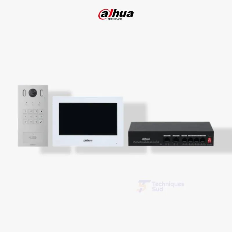 Dahua DHI-KTP05(F) – Kit Vidéophone IP pour Villa avec Moniteur 7"