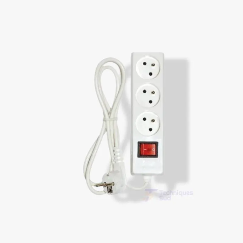 Multiprise INGELEC 3P + 2P+T avec Interrupteur 1713/1N