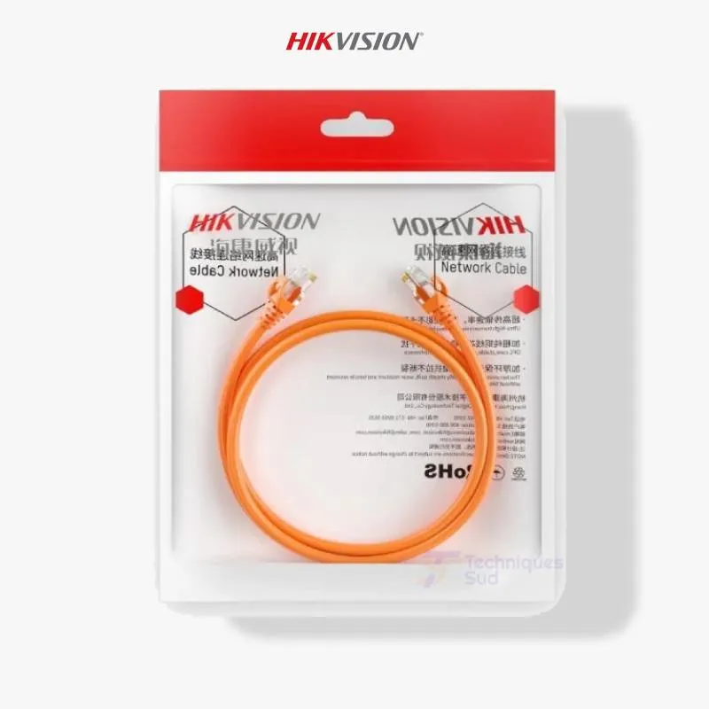 Hikvision DS-1NP6UEC0-5M – Cordon Réseau Cat6 U/UTP 5 m