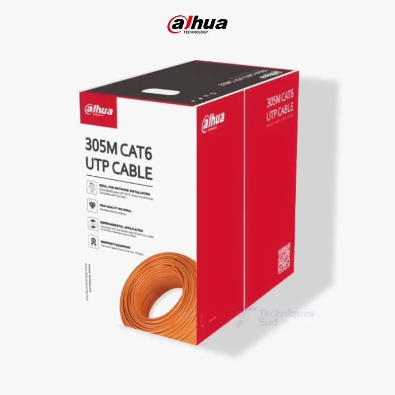 Dahua PFM922I-6UN-C – Câble Réseau Cat6 U/UTP 305 m
