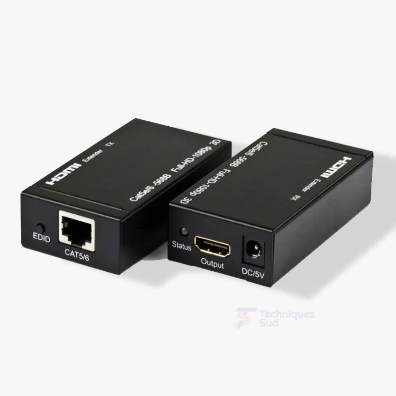 Extender HDMI 60M – Prolongateur HDMI Longue Distance via RJ45