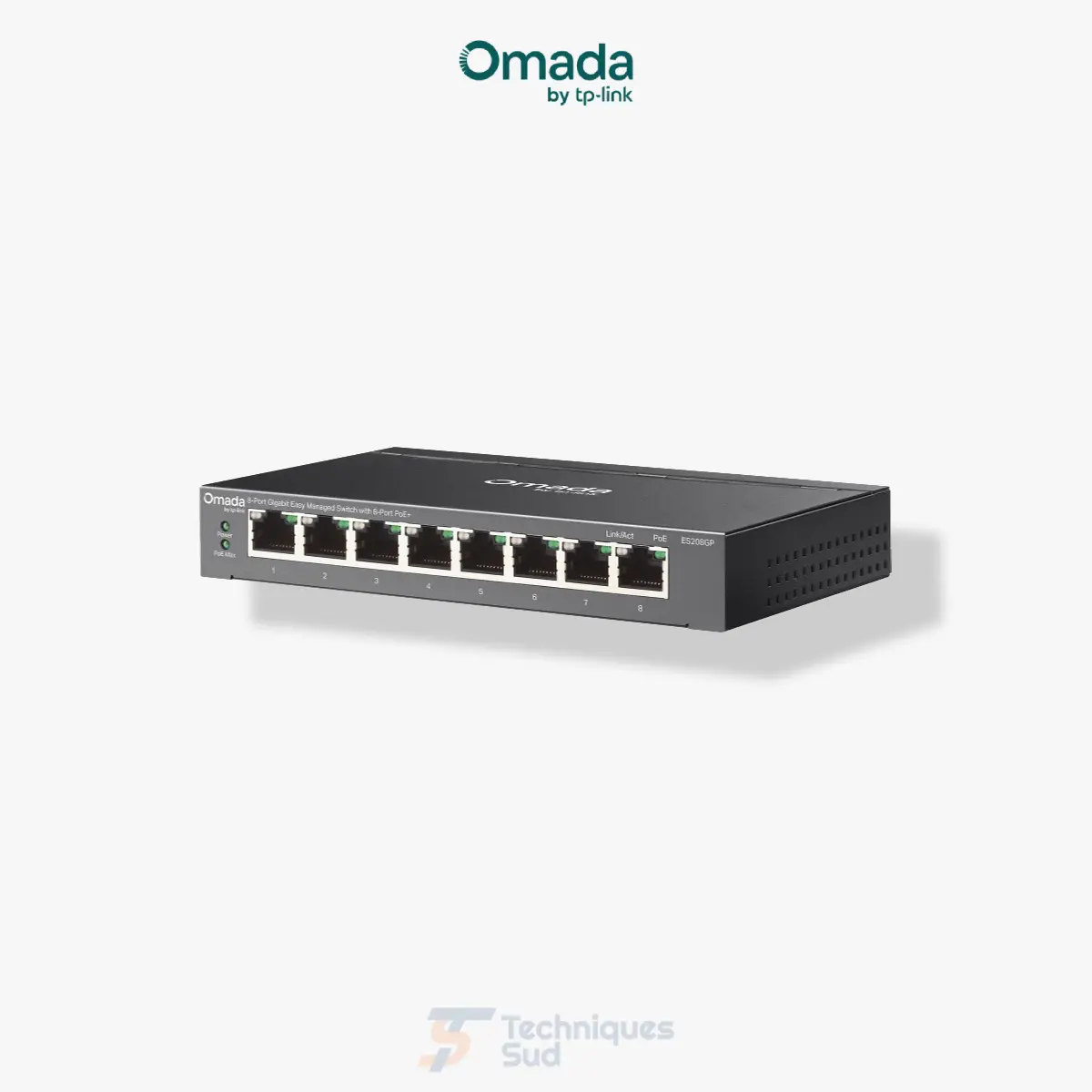 TP-Link Omada ES208GP – Switch Easy Managed 8 Ports Gigabit PoE+ 64 W