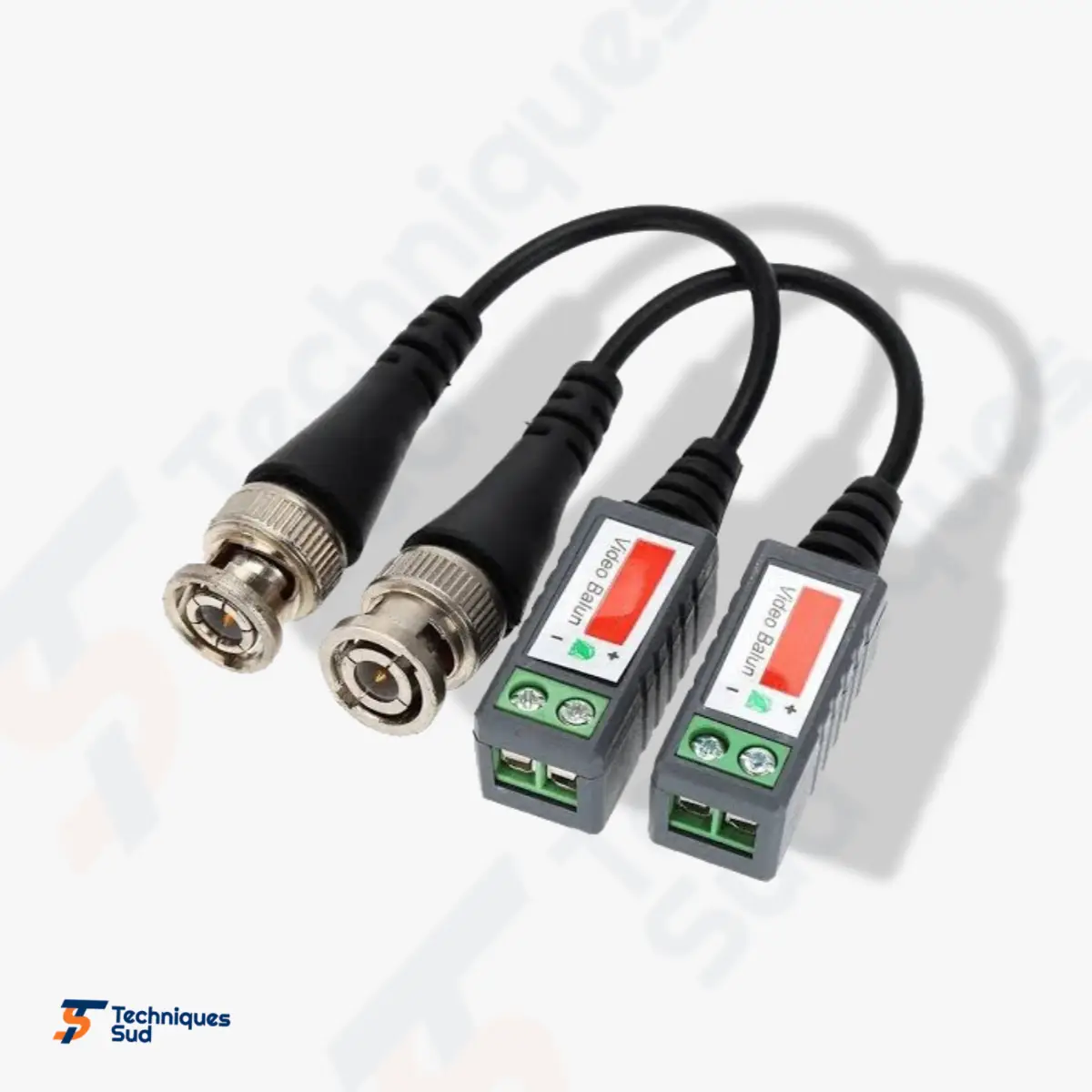 Video Balun 8Mp (Paire) – Transmission Caméra Analogique sur Câble Réseau RJ45