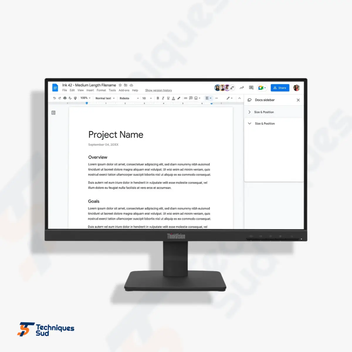 Écran Lenovo ThinkVision S22-4e 22" Full HD IPS – 64CBKAT6EU