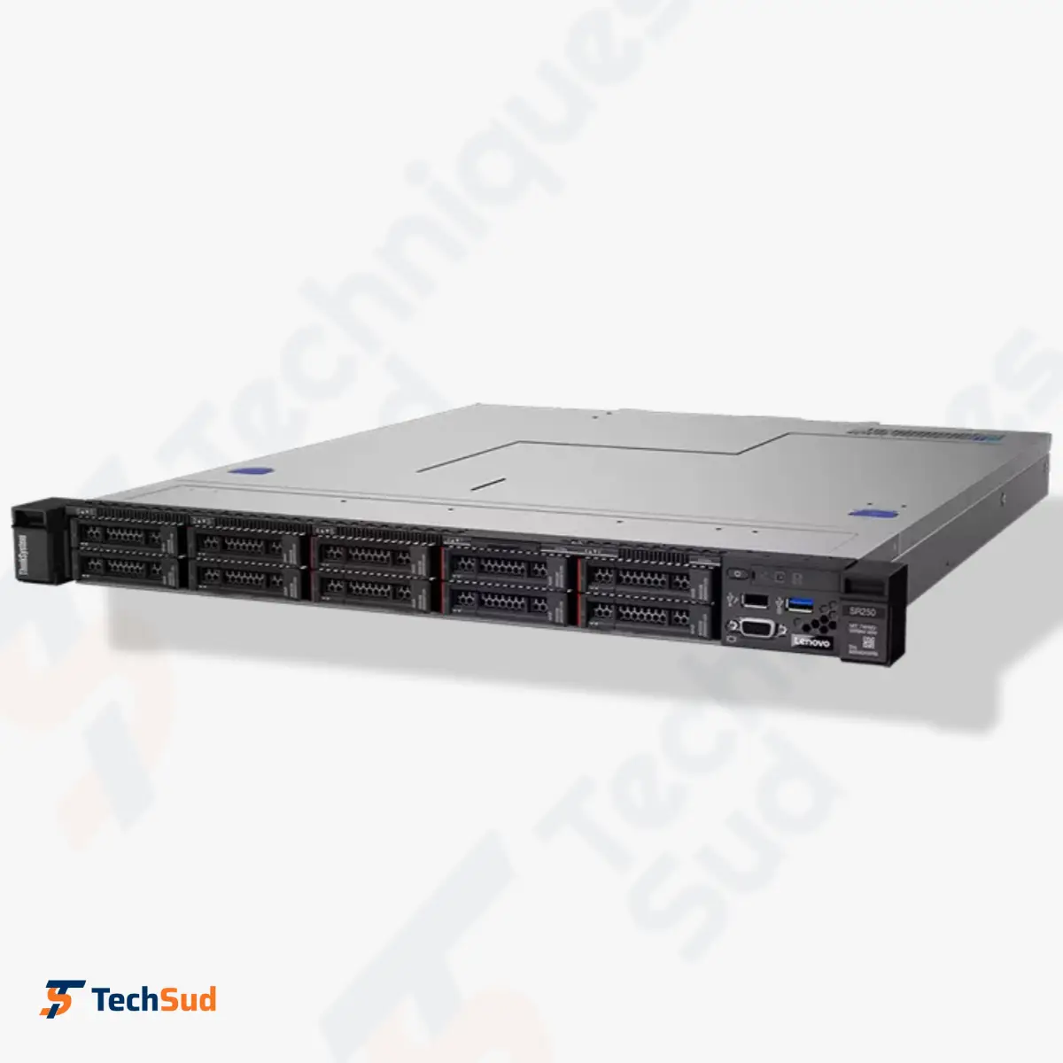 Lenovo ThinkSystem SR250 – Serveur Rack 1U Xeon E-2124, 8 Go, Sans Disque