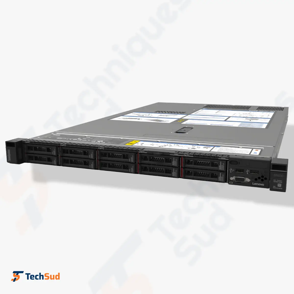 Lenovo ThinkSystem SR630 – Serveur Rack 1U Xeon Silver 4208, 16 Go, Sans Disque