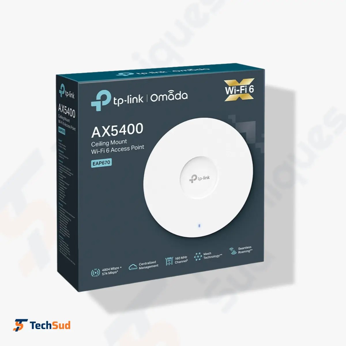 TP-Link Omada EAP670 – Point d'Accès Wi-Fi 6 AX5400 Plafonnier 2.5G